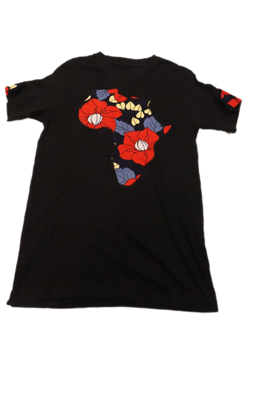 African map T- shirt (black)